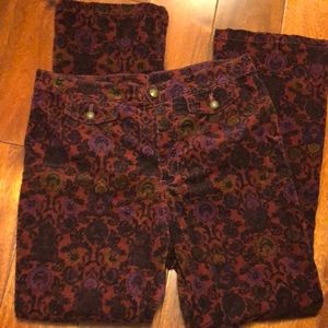 High mid rise, boot cut pants